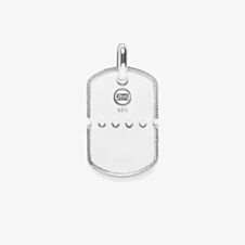 Buddha To Buddha Silver Dog tag Pendant 667 ONE