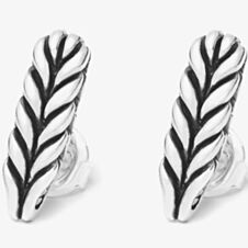 Buddha To Buddha Ellen Silver Braid Earrings 479 ONE