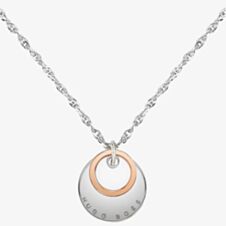 BOSS Medallion Two-Colour Disc Necklace 1580229