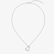 BOSS Ladies Honey Boundless Silver Open Heart Necklace 1580721