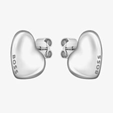 BOSS Honey Silver Heart Stud Earrings 1580563