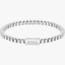 BOSS Mens Stainless-Steel 19cm Chain Bracelet 1580288