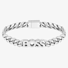 BOSS Kassy Stainless Steel Logo Curb Chain Bracelet 1580513M