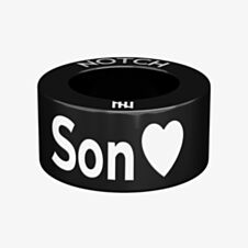 Notch Family Son Heart Black Charm 00012-BL