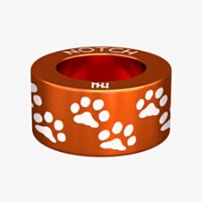 Notch Animals Paw Prints Orange Charm 00029-OR