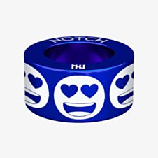 Notch Love Heart Eyes Emoji Blue Charm 00088-MB