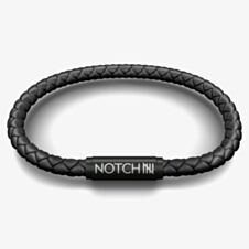 Notch Special Edition Premuim All Black Leather Bracelet BL-001-06