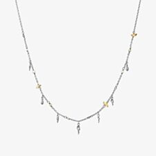 Maanesten Toutsi Silver Multi Stone Charm Necklace 2615C