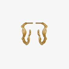 Maanesten Ara Gold Plated Twisted Wave Earrings 9696A