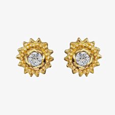 Maanesten Willa Gold Plated Labradorite Stud Earrings 9730A