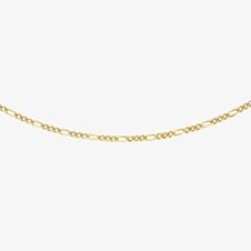 9ct Yellow Gold Diamond-Cut Figaro Chain 1.15.0014