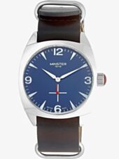 Minster 1949 Mens Burlington Brown Leather Strap Watch MN04BLSL10