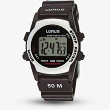 Lorus Mens Black Digital Watch  R2361AX9 