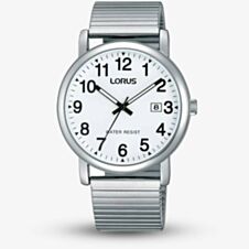 Lorus White & Silver Expandable Watch RG859CX5