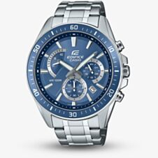 Casio Mens Edifice Silver & Blue Dial Chronograph Watch EFR-552D-2AVUEF