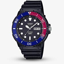 Casio Black Classic Blue & Red Bezel Watch MRW-230H-1E2VEF
