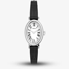 Timex Ladies Cavatina Oval Leather Watch TW2W78400