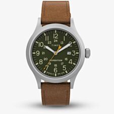 Timex Scout Expedition Brown Leather Strap Watch TW4B23000