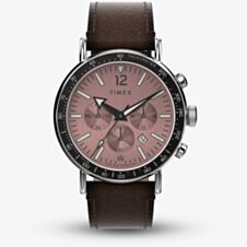 Timex Waterbury Brown Rose Chronograph Dial Watch TW2W47300