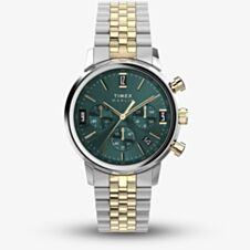 Timex Mens Marlin Two Tone Chronograph Green Watch TW2W60000