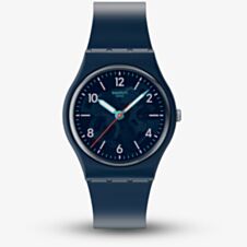 Swatch Essentials Time To Teal Navy Rubber Watch SO28N118