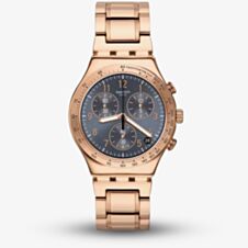Swatch Elegantum Rose Gold Tone Chronograph Watch YCG418G