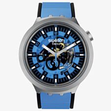 Swatch Mens Azure Blue Daze Watch SB07S106