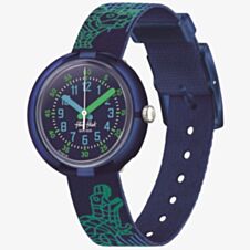 Flik Flak Cyberozaurus Watch Blue & Green Watch FPNP135