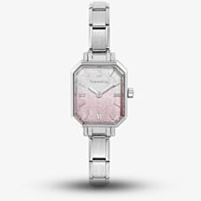 Nomination Paris Silver Pink Ombre Glitter Dial Watch 076037/034