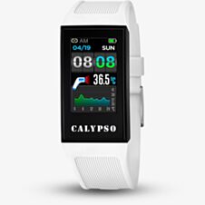 Calypso Mens White Rubber Strap Smart Watch K8501/1