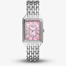 Fossil Ladies Raquel Three Hand Pink Mother Of Pearl Dial Watch ES5401