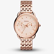 Fossil Ladies Tailor Rose Gold Tone Watch ES3713
