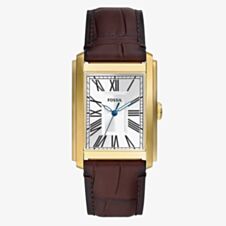 Fossil Carraway Mens Brown Leather Watch 