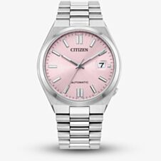 Citizen Ladies Tsuyosa Automatic Silver Tone Pink Dial Watch NJ0200-50Z