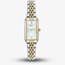 Citizen Ladies Silhouette Two Tone Mother Of Pearl Dial Watch EG2694-59D