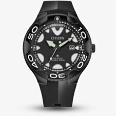 Citizen Mens Promaster Black Rubber Strap Watch BN0235-01E