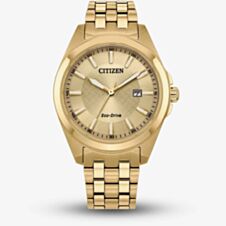 Citizen Mens Eco-Drive Gold Tone Watch BM7532-54P