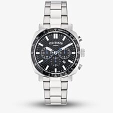 Ted Baker Mens Silver Tone Case Black Dial Watch BKPCNS4059I
