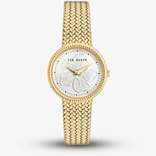 Ted Baker  Yellow Gold Recycled Sst Case, Silver Dial, Yellow Gold Bracelet Watch BKPEMF3029I
