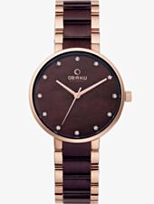 Obaku Ladies Two Tone Bracelet Watch V189LXVNSA