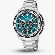 Festina Mens Chrono Bike Teal Dial Chronograph Watch F20724/6