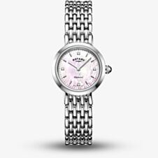 Rotary Ladies Heritage Pink Mother Of Pearl Dial Watch LB00899/07/D