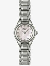 Rotary Ladies Stainless Steel Mother of Pearl Watch LB02601-07