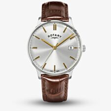 Rotary Mens 1895 Brown Leather Strap Watch RGS10011/06