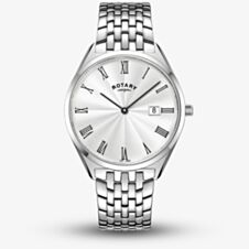 Rotary Mens Ultra Slim Silver Watch GB08010/01