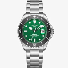 Rotary Mens Seamtaic Automatic Green Dial Watch GB05430/78