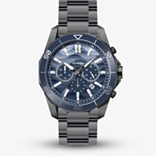 Armani Exchange Mens Spencer Gunmetal Blue Chronograph Watch AX1967
