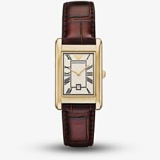 Emporio Armani Mens Gino Brown Leather Strap Watch AR11665