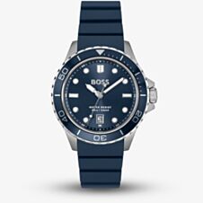 BOSS Mens Troper Sport Blue Rubber Strap Watch 1514292