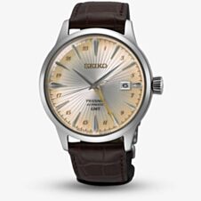 Seiko Presage Acacis Brown & Cream Cocktail Time GMT Watch SSK041J1